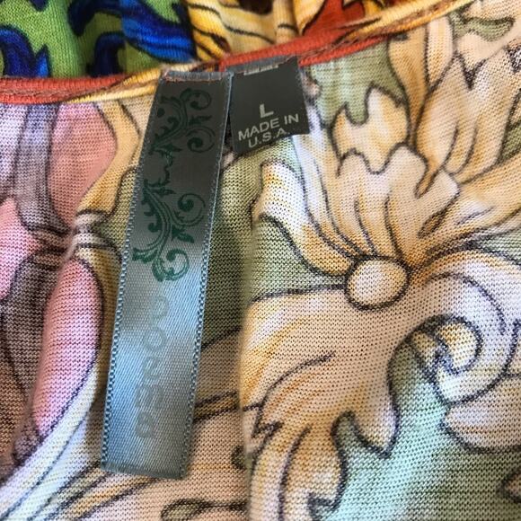 Anthropologie Poema cinched waist retro style floral dress - Picture 6 of 8